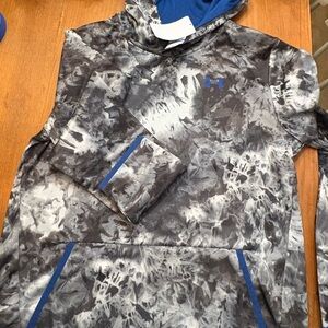 Under Armour Kids Gray and Blue Hoodie
